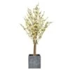Artificial Cherry Blossom Tree Arrangement In Slate Pot -Artificial Plant Shop artificial cherry blossom tree arrangement in slate pot p184 447 image