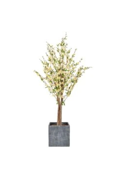 Artificial Cherry Blossom Tree Arrangement In Slate Pot