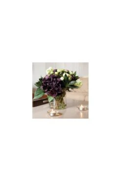 Artificial Hydrangea & Ranunculus Floral Arrangement
