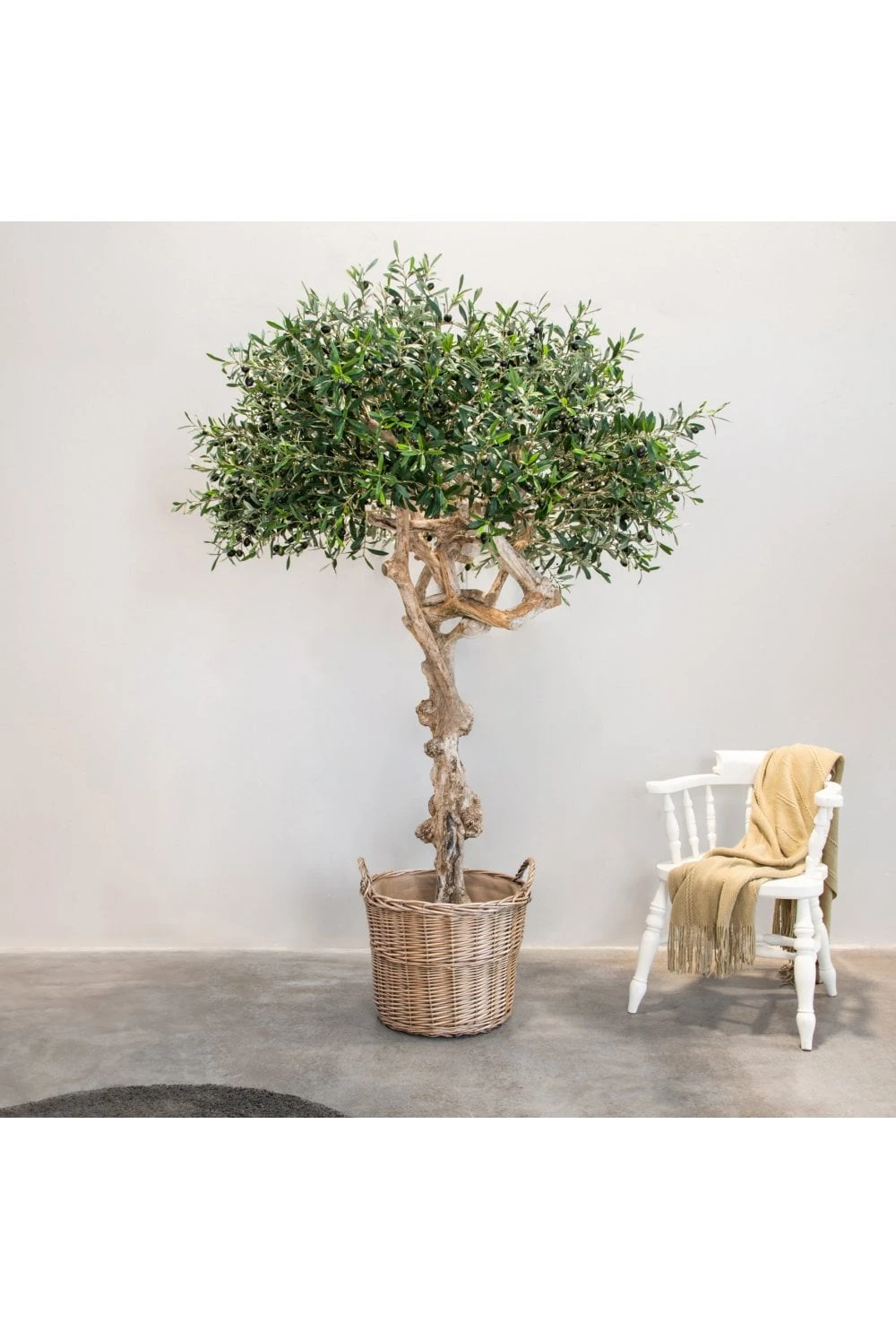 Artificial Olive Tree Coffee Wood Trunk 200cm Flame Retardant 3 Artificial Olive Tree Coffee Wood Trunk 200cm Flame Retardant