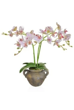 Artificial Orchid In Urn Planter