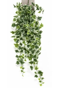 100cm Artificial Green And Variegated Ivy Bush