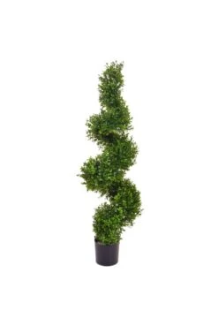 90cm Tall Artificial Buxus Spiral