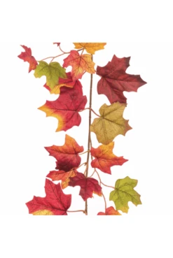 Artificial Autumnal Maple Leaf Garland