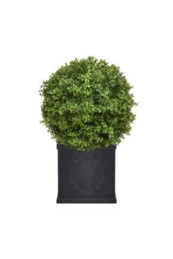 Artificial Buxus Ball In Mayfair Planter