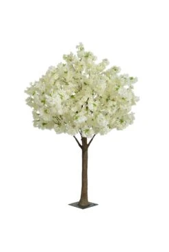 Artificial Cherry Blossom Ball Tree Cream