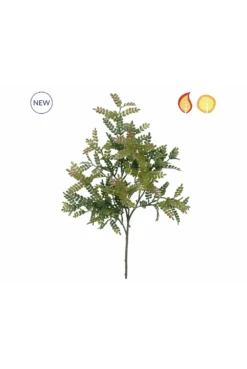 Artificial Foliage Rain Locust Green/Red