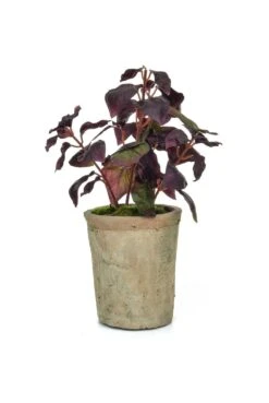 Artificial Herb - Basil Burgundy