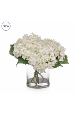 Artificial Hydrangea White In Vase