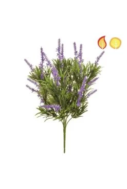 Artificial Lavender Plant UV Resistant & Flame Retardant 43cm