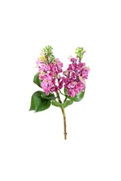 Artificial Lilac Stem - Double Head Pack Of 3
