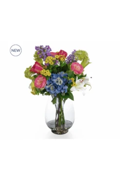 Artificial Lilies In Vase