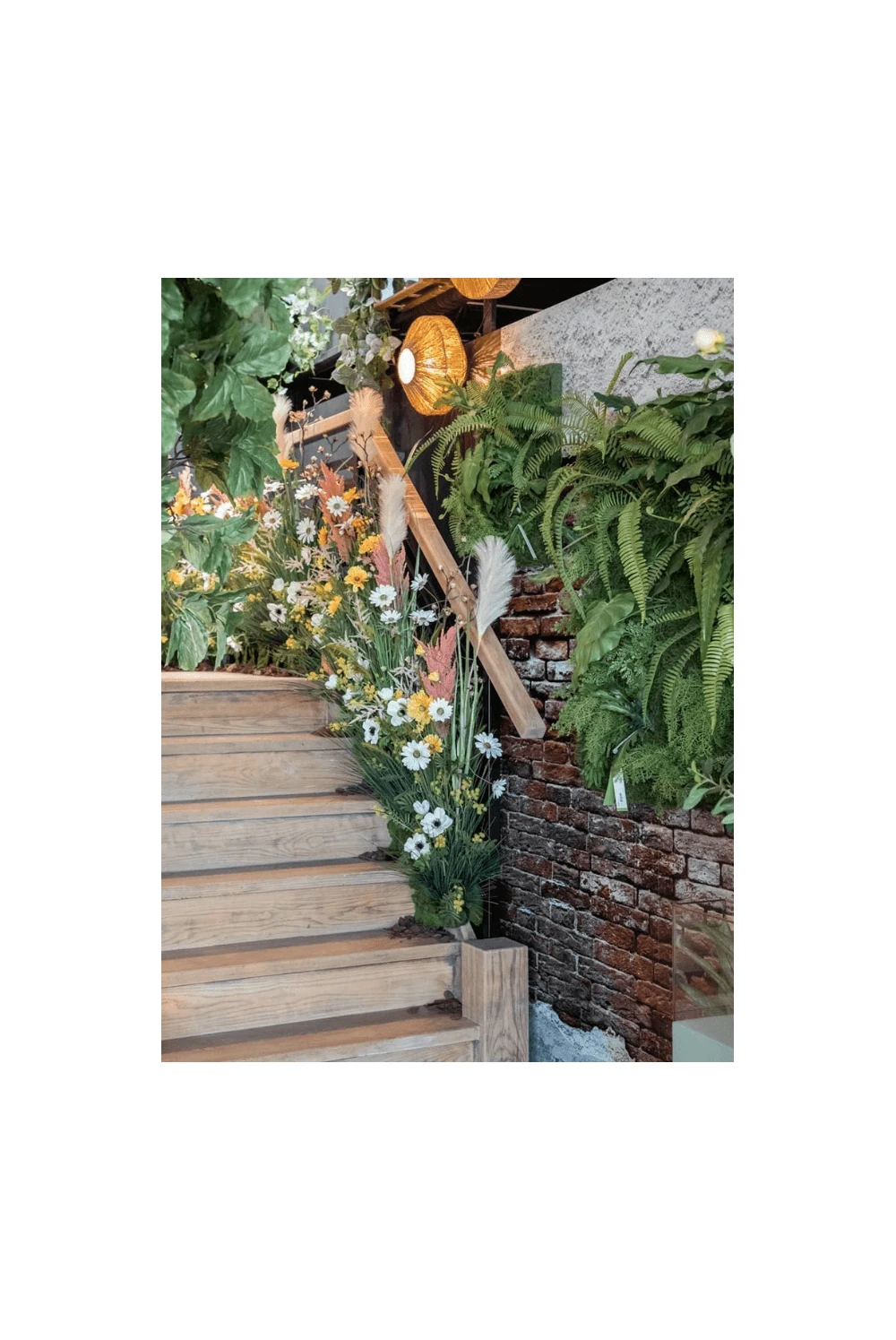 Artificial Living Wall Fern Panel 60cm X 40cm 4 Artificial Living Wall Fern Panel 60cm X 40cm - Image 2