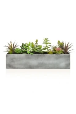 Artificial Mixed Succulent Trough