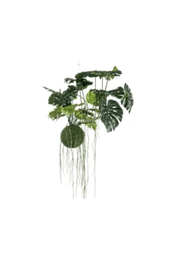 Artificial Monstera Moss Ball Hanging