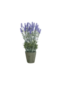 Artificial Potted Lavender Display