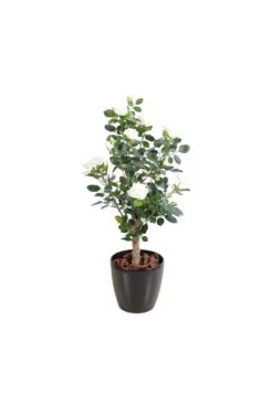 Artificial Rose Tree White 100cm