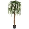 Artificial White Wisteria Tree 150cm -Artificial Plant Shop the artificial plants shop artificial white wisteria tree 150cm p635 1504 image