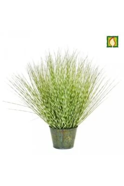 Artificial Zebra Grass In Metal Base 86cm