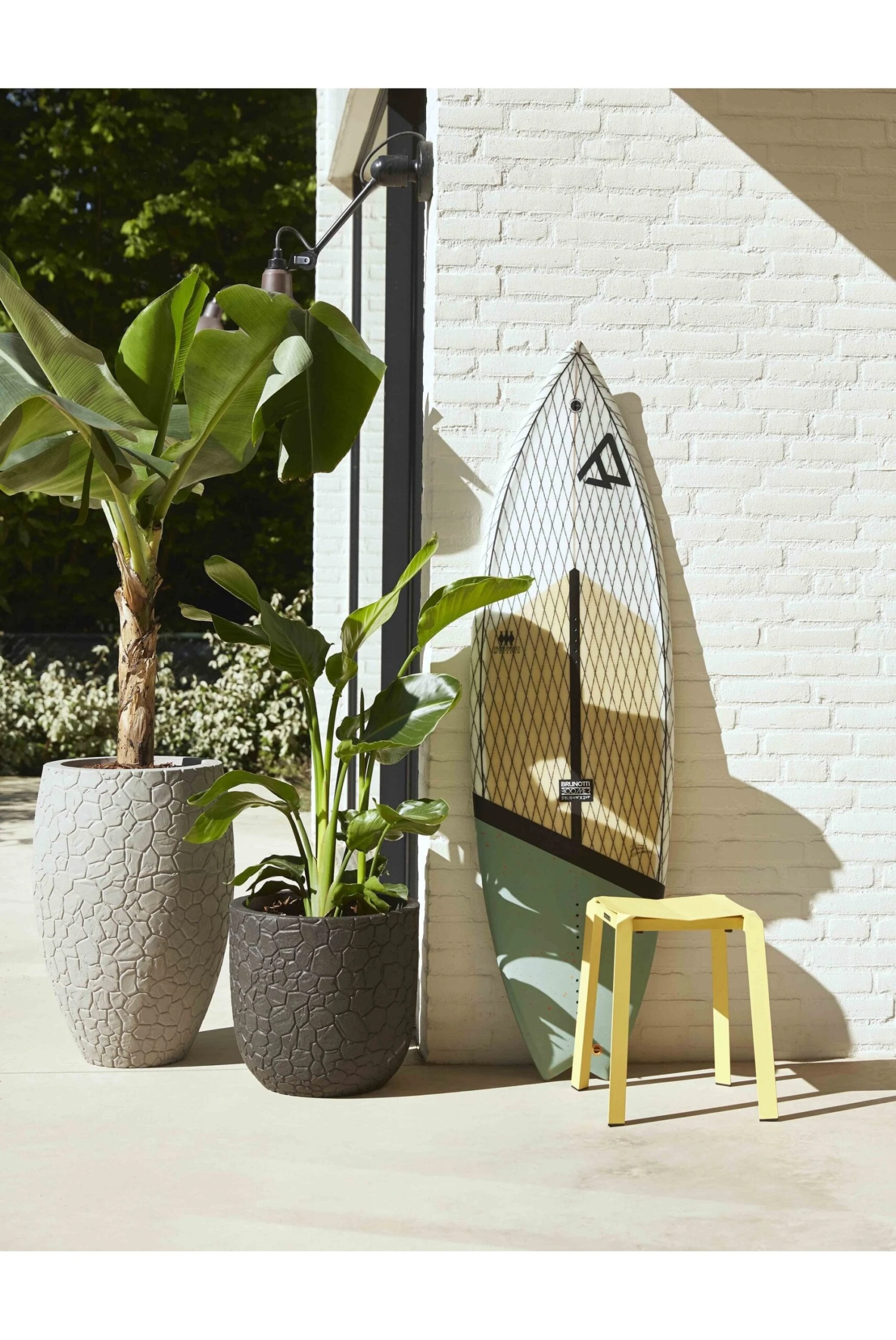 Clay Effect Vase Planter - Grey 3 Clay Effect Vase Planter - Grey - Image 2