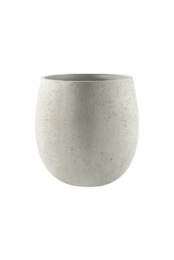 Grigio Balloon Planter - Antique White Concrete Colour