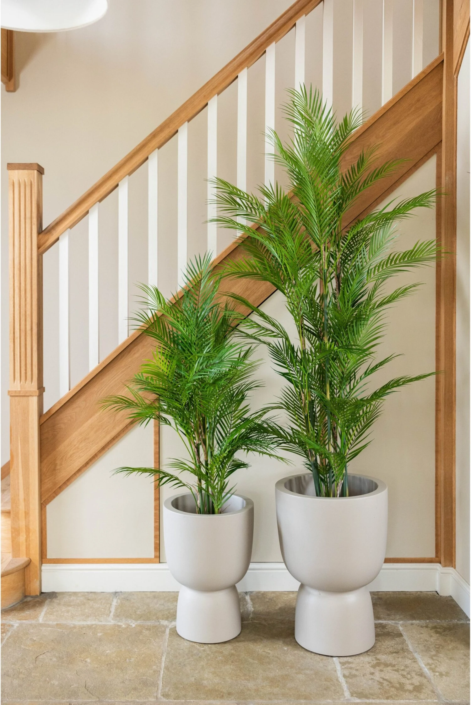 Pure Beige Footed Planter 3 Pure Beige Footed Planter