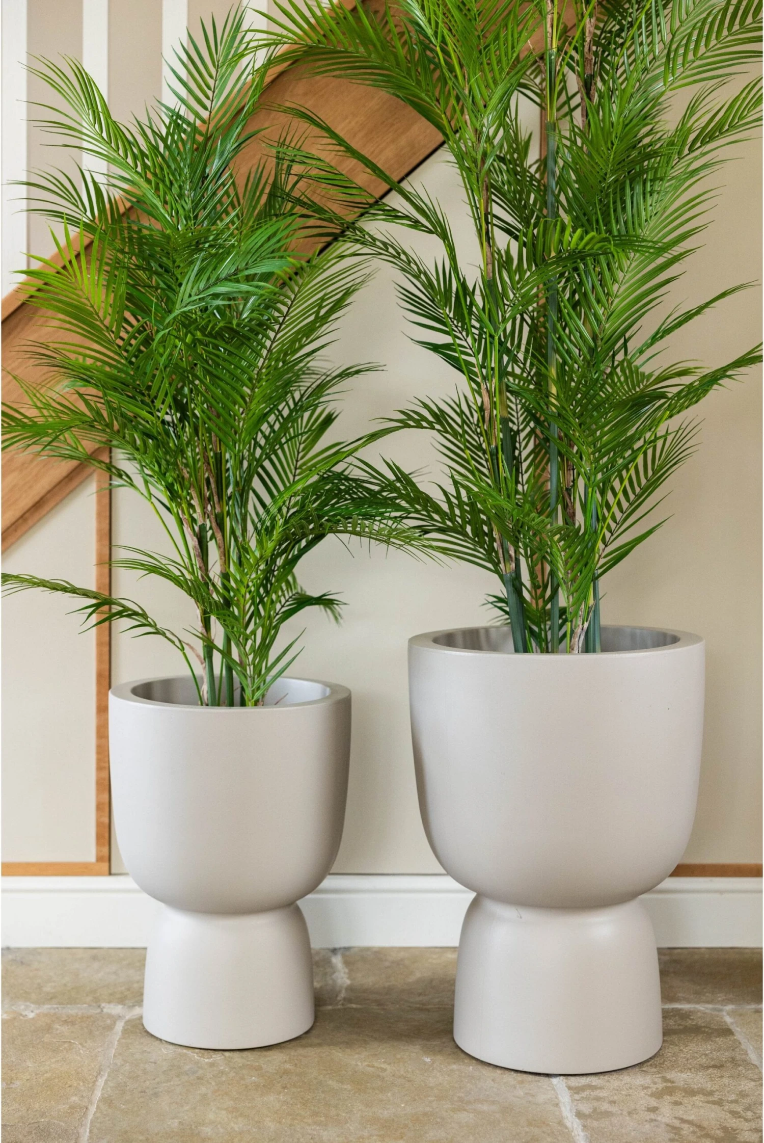 Pure Beige Footed Planter 7 Pure Beige Footed Planter - Image 5