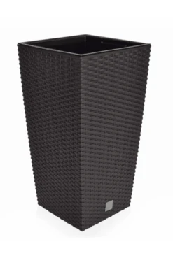 Rattan Planter Tall Square