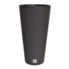 Tapered Cylinder Rattan Effect Planter