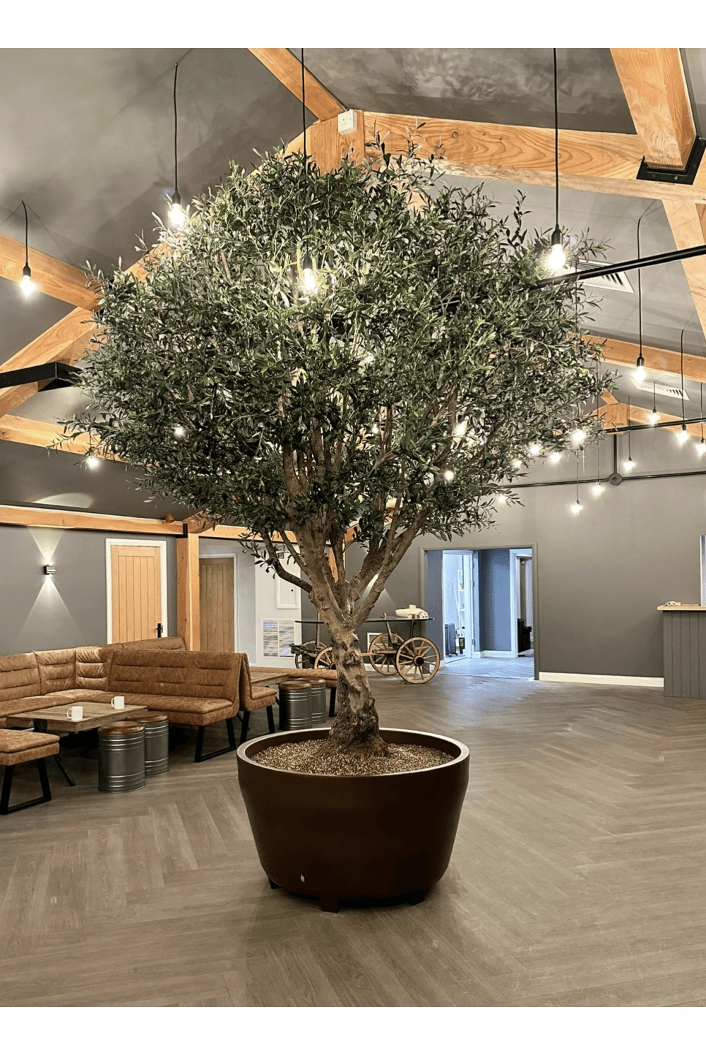 Unique Artificial Olive Tree - Exquisite Quality With Genuine Olive Trunk 3 Unique Artificial Olive Tree - Exquisite Quality With Genuine Olive Trunk