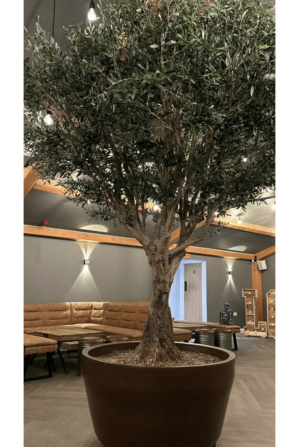 Unique Artificial Olive Tree - Exquisite Quality With Genuine Olive Trunk 4 Unique Artificial Olive Tree - Exquisite Quality With Genuine Olive Trunk - Image 2